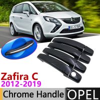 Haywood1 Carbon Door Handle Cover for Vauxhall Zafira C Tourer 2012 2019 Accessories Stickers Trim Set