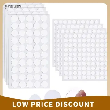 Double-Sided Adhesive Dots Transparent Double-Sided Tape Stickers Round Acrylic No Traces Strong Adhesive Sticker Waterproof Dot Sticker for Craft DIY