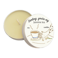 Summerstuff.marine - Darling youre my jasmine tea soy wax candle (60 g.) เทียนหอม กลิ่นชา+มะลิ ละมุน ช่วยผ่อนคลาย ของขวัญ