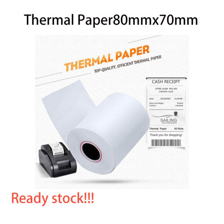 Thermal paper roll 80x70mm for POS Receipt Printer Thermal Paper ...