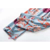 [READY STOCK] Loveena Silk Like 3-Pieces Robe Long Pants Sleepwear Pyjamas P0441 (2 Colours)
