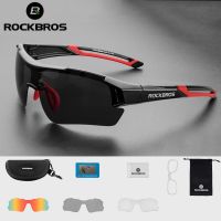 ROCKBROS Polarized Cycling Glasses Men Sports Sunglasses Road MTB Mountain Bike Bicycle Riding Protection Goggles Eyewear 5 Lens Cycling Sunglasses