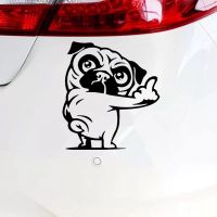 【cw】 LYKX Insubstantial Pug Car Sticker Vinyl Decal for Stickers Styling