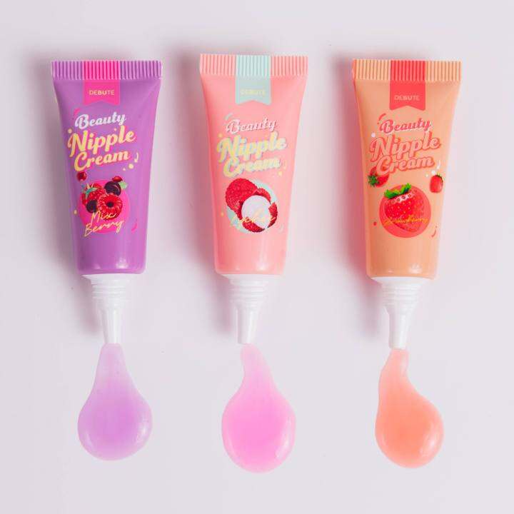 debute-beauty-nipple-cream-ลิปแก้ปากดำ-ปากอมชมพู-หัวนมดำ-ขนาด7-g-กลิ่นสตอเบอร์รี่-1หลอด