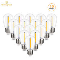 S14 Girland Led Bulb Replacement Light Bulbs 1W 2700K ST45 Plastic Shatterproof Outdoor String Light E27 Base Incandescent Lamps