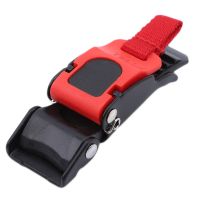 1PC Plastic Motorcycle Helmet Speed Clip Chin Strap Quick Release Pull Buckle Black + Red Motorcycle Helmet Lock(1pc sell) Cable Management