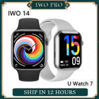 ใหม่ IWO 14 U นาฬิกา7ชุด7ดูสมาร์ทบลูทูธผู้ชายผู้หญิงอัตราการเต้นหัวใจคลื่นไฟฟ้าหัวใจเกม S Mart W Atch อุณหภูมิ PK W27 W37โปร