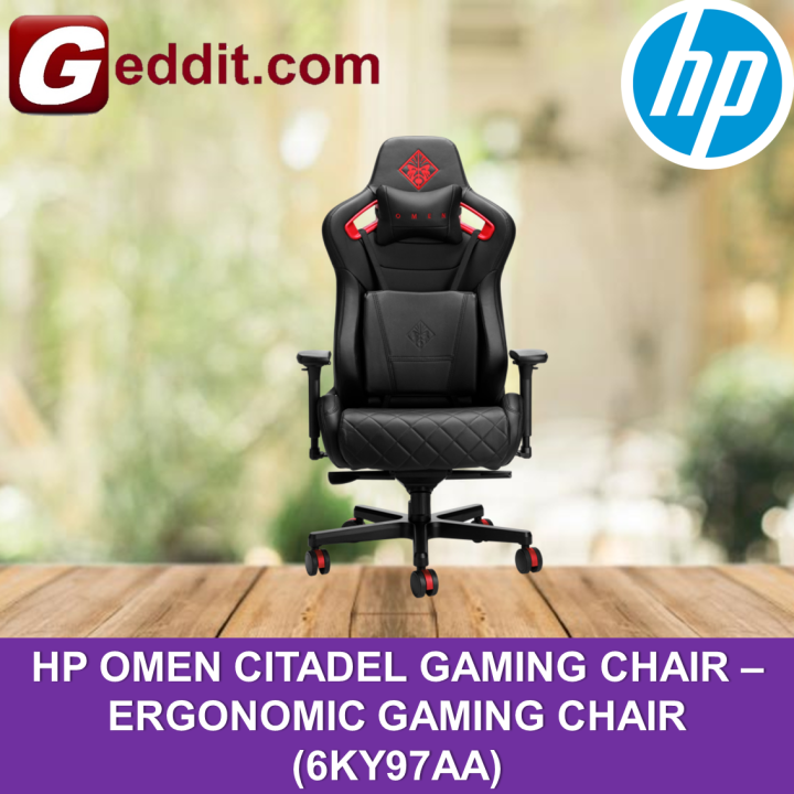 HP OMEN CITADEL GAMING CHAIR ERGONOMIC GAMING CHAIR (6KY97AA) Lazada