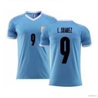 เสื้อกีฬาแขนสั้น ลายทีมชาติฟุตบอล Suarez Cavani FTB 2021 ชุดเหย้า พลัสไซซ์