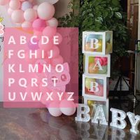 【cw】 Alphabet Name Transparent Birthday Wedding Globos Kids Baby Shower 1st Decoration 【hot】