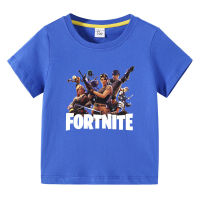 Fortnites เด็ก Lesure แขนสั้นท็อปส์ฤดูร้อนเสื้อยืดด้วยแสงชายหญิงผ้าฝ้าย100% เด็ก Lesure