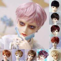 (Popular toys) ตุ๊กตา Bjd วิกผมสังเคราะห์ Mohair สั้น9 10นิ้ว8 9นิ้ว7 8นิ้ว6 7นิ้ว5 6นิ้ว1/3 1/4 1/6 1/8 1/12สีน้ำตาลเข้มสีบลอนด์สีแดง