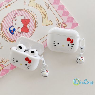 เคสหูฟัง กันกระแทก ลายแมวคิตตี้ สําหรับ AirPods 2nd Generation 3 1 2