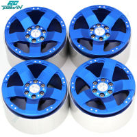 RCtown Beadlock ล้อ Rims Hub 2.2นิ้ว CNC สำหรับ1/10 RC SCX10 Wraith 90018 Rock Crawler