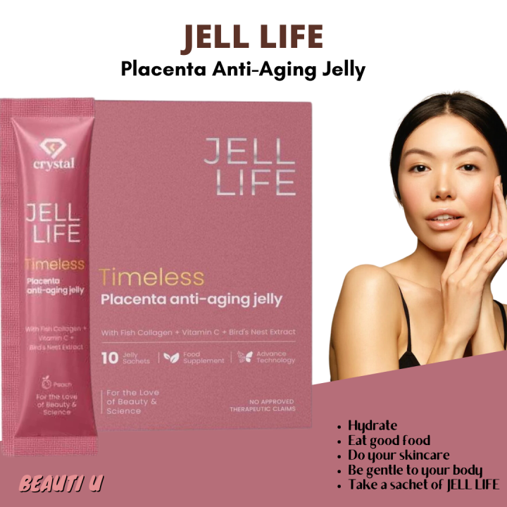 Orignal Jell Life Timeless Placenta Anti Aging jelly by Crystal | Lazada PH