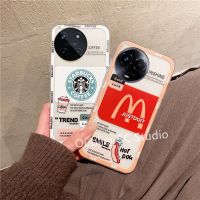 ปลอก เคส Realme11 Realme 11 C51 NFC 4G 5G เคสโทรศัพท์ ดีไซน์ใหม่ยอดนิยมการ์ตูนStarbucks Macdonaldโทรศัพท์มือถือซิลิโคนใสบางเฉียบปกอ่อน Case 2023