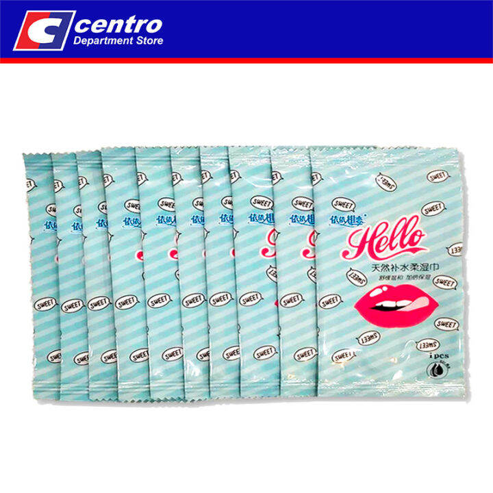 CENTRO TRAVEL FACIAL WIPES 10PCS Lazada PH