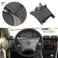 Car Accessories Braid Steering Wheel Leather Cover Hand Sewing For Mercedes Benz C E S Class W202 W210 W140 C140 Steering Wheels Accessories