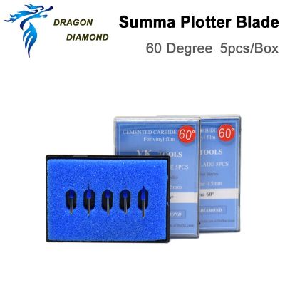 คุณภาพสูง5ชิ้น Summa D เครื่องตัดพล็อตเตอร์ใบมีด60องศาใบมีดคัตเตอร์พลอตเตอร์ไวนิลสำหรับเครื่องตัดพล็อตเตอร์ Summa