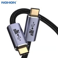 NOHON 140W USB C ไปยังสายเคเบิล Type C PD3.1 10Gbps 5A สาย Type-C สำหรับโทรศัพท์มือถือแล็ปท็อปสายชาร์จ1M 1.5M 2M