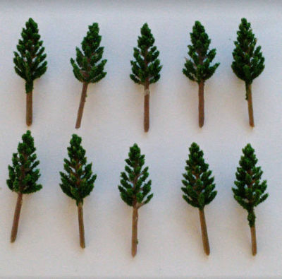 โมเดล/ฟิคเกอร์ ต้นไม้จิ๋ว ต้นสน (Pine) Train Figure สูง 3.8 ซ.ม. สเกล N - Z (ส่งจากไทย)