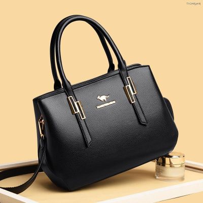 👜handbag branded Xiangfei จิงโจ้ใหม่ผู้หญิงวัยกลางคนกระเป๋าแฟชั่น all-match กระเป๋าถือแม่ความจุขนาดใหญ่สุภาพสตรีไหล่ Messenger กระเป๋า