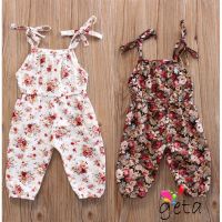 COD DSFERTEREERRE GETA-Fashion Cute Toddlers Baby Girl Floral Sling Sleeveless Jumpsuit Outfit