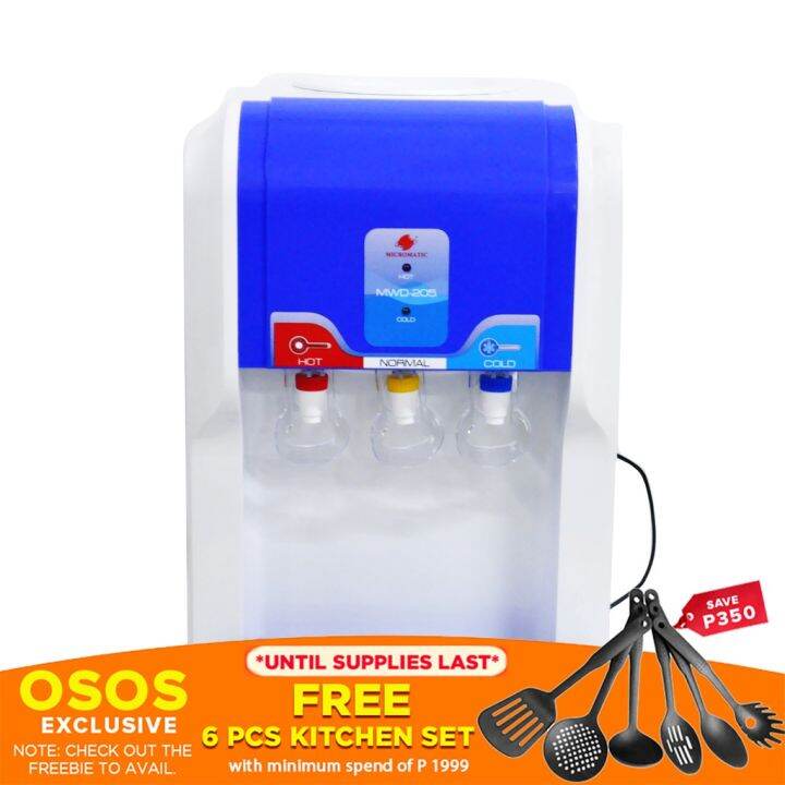 MICROMATIC Original Hot and Cold Water Dispenser with 3 Function Faucet