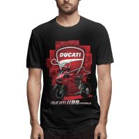 เสื้อยืดแขนสั้นคอกลมใหม่ล่าสุด เสื้อยืดแฟชั่น Ducati โอเวอร์ไซซ์ ของขวัญที่ดีที่สุด สําหรับผู้ชาย เพื่อนCotton 100%  [S-