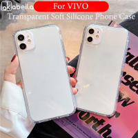 AKABEILA โทรศัพท์ซิลิโคนเนื้อนิ่มโปร่งใสสำหรับ VIVO Y11 2019 Y12 Y15 Y17 Y19 Y50 Y30 Y81 Y91 Y52 Y54 Y97 Y21 Y21S Y33 Y32 Y12S V15 V17 V5 V23 V11i Pro 4ด้านกันกระแทก TPU ปลอกโทรศัพท์มือถือ