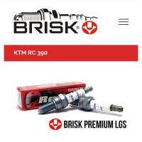 หัวเทียน BRISK PREMIUM LGS 4 เขี้ยว แกนเงิน KTM RC390 Spark Plug (SGL21ROM) เฉพาะน้ำมันเบนซิน95,แก๊สโซฮอล์95 Made in EU