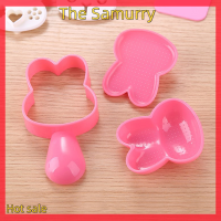 Samurry ✨Hot Sale✨ Car 4ชิ้น/เซ็ต CUTE Rabbit Shape ซูชิแม่พิมพ์ข้าวลูกแม่พิมพ์ Bento สำหรับเด็กทารก