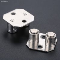 2Pcs Sliding Door Guide Locator Stainless Steel Sliding Door Twin-shaft Retainer Hanging Pulley Rail Guide Locator Stopper