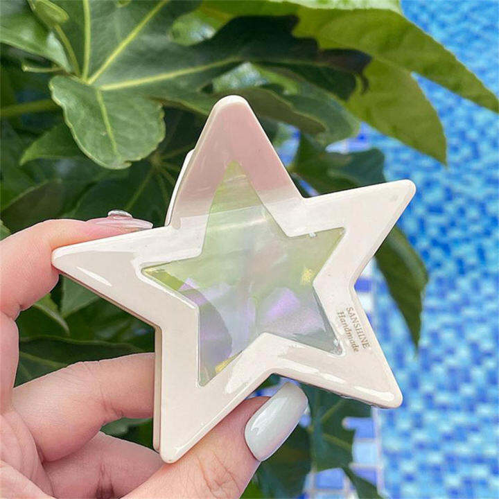 five-pointed-star-hair-tool-womens-hair-accessories-acetate-hair-accessories-star-shape-hair-claw-candy-color-hair-clip