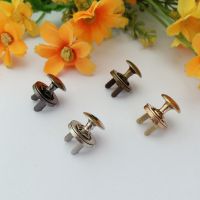 ♛☒ 10set / Pack 14mm Single rivets Strong Magnetic Snap Fasteners Clasps Buttons Handbag Purse Wallet Craft Bags Parts Accessories