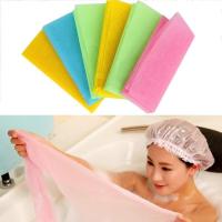 Exfoliating Cloth Washcloth ญี่ปุ่น Body Wash Towel Bath Towel Skin Polishing Towel Nylon Sponge Bath Accessories Rich Bubbles