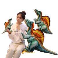 [HOT ZHLSWKCXKLKWHG 543] เหมือนจริง Spinosaurus ไดโนเสาร์ของเล่นตุ๊กตายืน Dino ยัดตุ๊กตายักษ์สัตว์ครอบครัวเด็กเด็กของขวัญ40/60/100เซนติเมตร