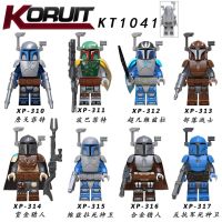 8Pcs Toys The Mandalorian Boba Fett Pre Vizsla Mini Figures Star Wars Minifigures KT1041