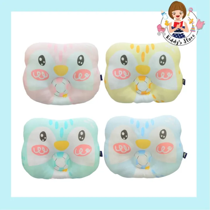 mami baby Super Soft Baby Pillow หมอนหลุมสำหรับเด็ก 06 เดือน ลายนกฮูก