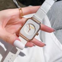 【Hot Sale】 waterproof womens watch lig ht luxury square female student Korean version all-match casual belt famous brand ladies quartz