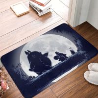 My Neighbor Totoro Anime Bath Mat Black Night Doormat Kitchen Carpet Balcony Rug Home Decoration