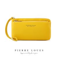 Fashion Women Wallet Soft PU Leather Zipper Long Clutch Wallet Female Coin Card Purse Yellow