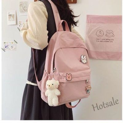 【hot sale】♂◇▽ C16 Schoolbag Female College Student Niche ins Japanese Simple Korean Version High School Junior Backpack Summer Travel