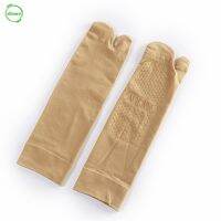 CF 1Pair Ladies Mesh Finger Toe Socks Flip Flops Shallow Antiskid Invisible Two Finger Nonslip Silk Stockings