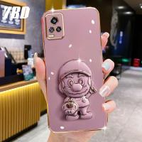 YBD ดีไซน์ใหม่ สำหรับ Vivo V20 2021 V20 Pro V21 V21 E 4G Y73 2021เคส V21S ขาตั้งสเตอริโอ3D หรูหราแฟชั่นซูเปอร์มาริโอเคสโทรศัพท์น่ารัก