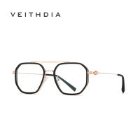 VEITHDIA เลนส์แบนน้ำหนักเบาเป็นพิเศษ TR90พหุภาคีแฟชั่นกรอบแว่นตาสามารถติดตั้งองศาป้องกันแสงสีฟ้าแว่นตา TJ823