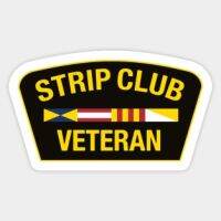 Strip Club สติกเกอร์ทหารผ่านศึก5ชิ้นสำหรับห้องนั่งเล่นแล็ปท็อปหน้าต่างห้องตลกบ้านสติ๊กเกอร์การ์ตูนอะนิเมะศิลปะการตกแต่งกันชน