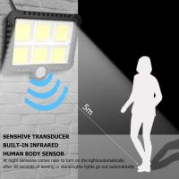 100120 LED Outdoor Solar Light Motion Sensor Rechargeable Solar Wall Light Waterproof Emergency Street Garden Porch Light