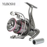 Yuboshi รอกหมุน Yo1000-12000แบรนด์5.2:1ตกปลาโลหะลูกบิดลากสุดหมุนปั่นด้าย5-12กก.