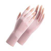 hotx【DT】 Silk Half Fingers Gloves Anti-cocooning Thin Breathable Adult Outdoor Fishing Accessories